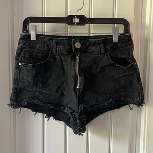 Super High Rise Black Shorts